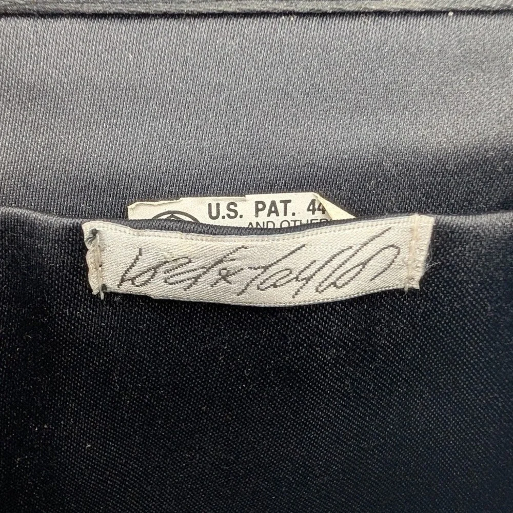 Lord & Taylor Vintage Black Satin Evening Bag Pleated Tassel Crossbody Clutch - Picture 7 of 12